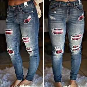 ISO OFF THE RACK PLAID JEANS